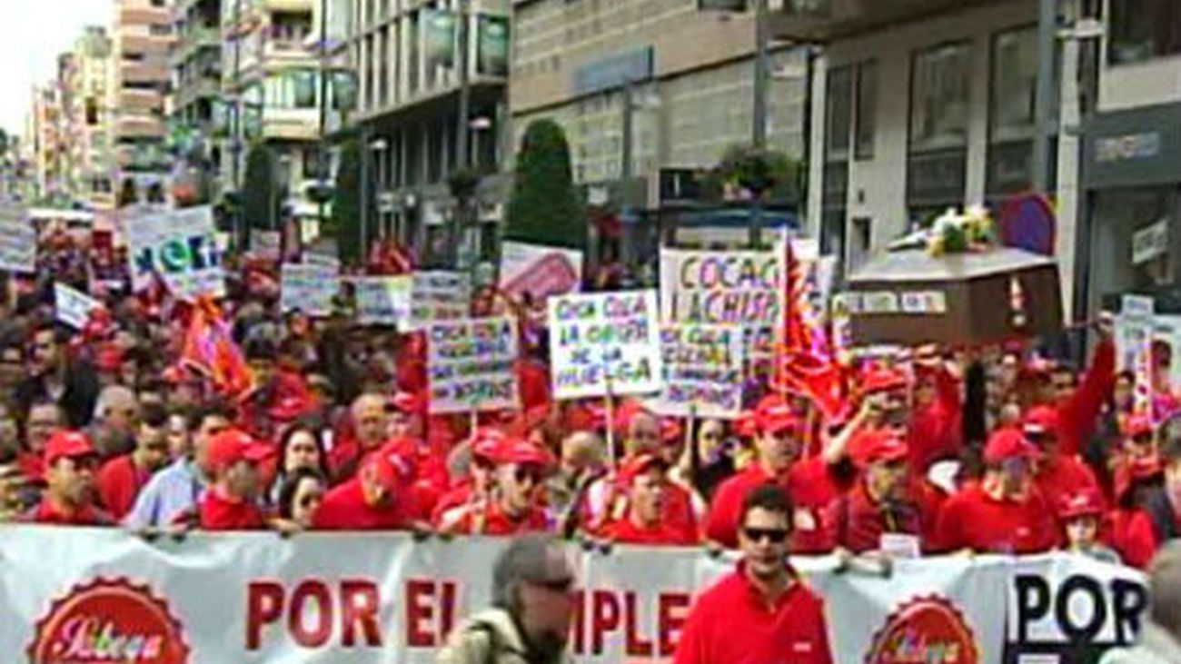Los trabajadores de Coca Cola hace visible su protesta