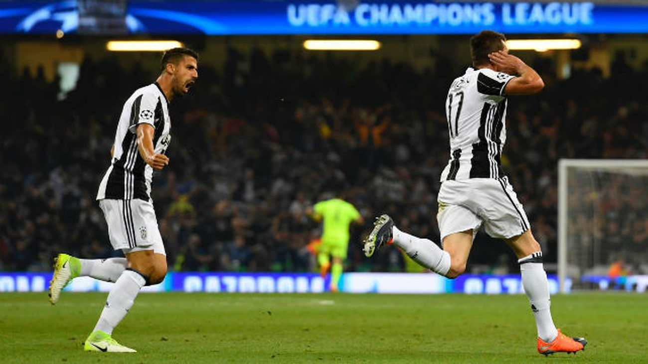 Final de la Liga de Campeones 2017. Juventus-Real Madrid: 1-1. Minuto 27, gol de Mandzukic