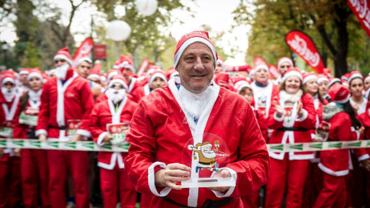 Entrevista a Fermín Cacho y a Fran Chico por la carrera Papa Noel