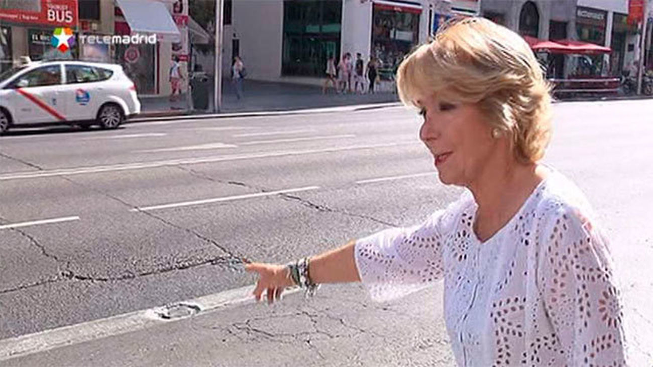 Esperanza Aguirre denuncia la inseguridad de los madrileños