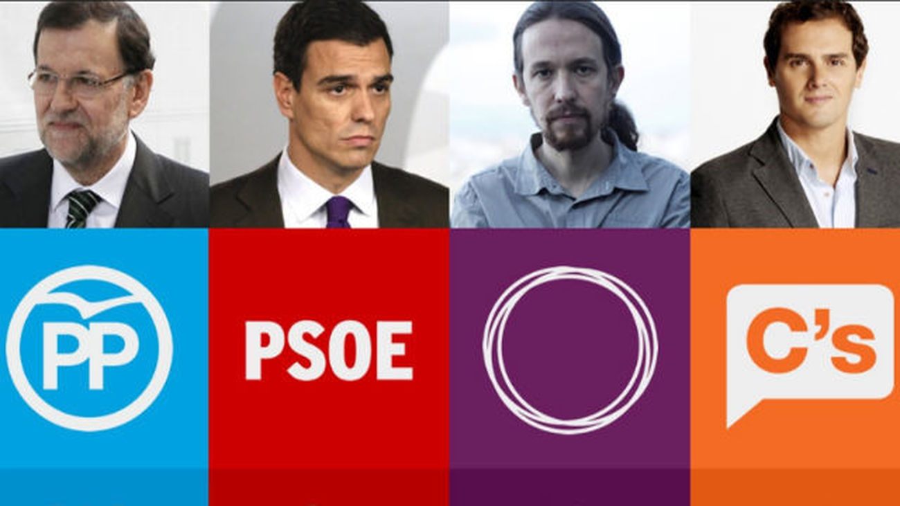 Bloque electoral. Información del PP, PSOE, Unidos Podemos y Ciudadanos