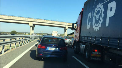 Mañana muy complicada para los conductores en la carretera de Extremadura