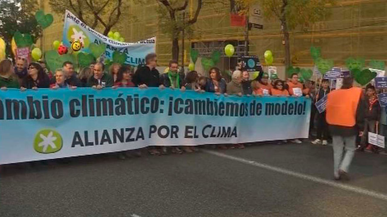 Marcha por el clima, para exigir a la Cumbre de París medidas eficientes contra el cambio climático