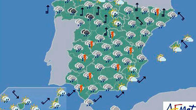 Nuboso con algunos chubascos