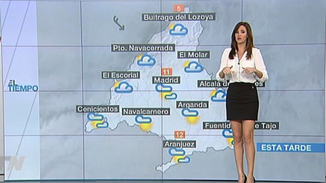 Nuboso con viento frío