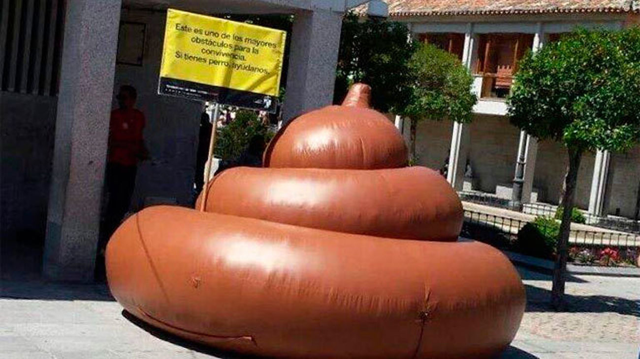 Roban la 'caca gigante' de Torrelodones