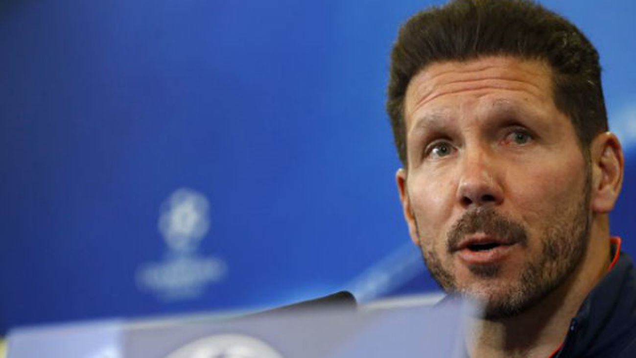 Rueda de prensa de Simeone, Gabi y Torres