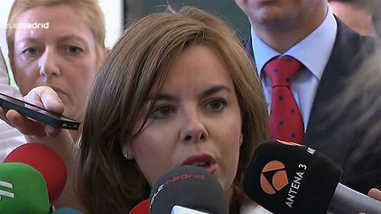 Soraya Sáenz de Santamaría hace un último llamamiento a la "sensatez política