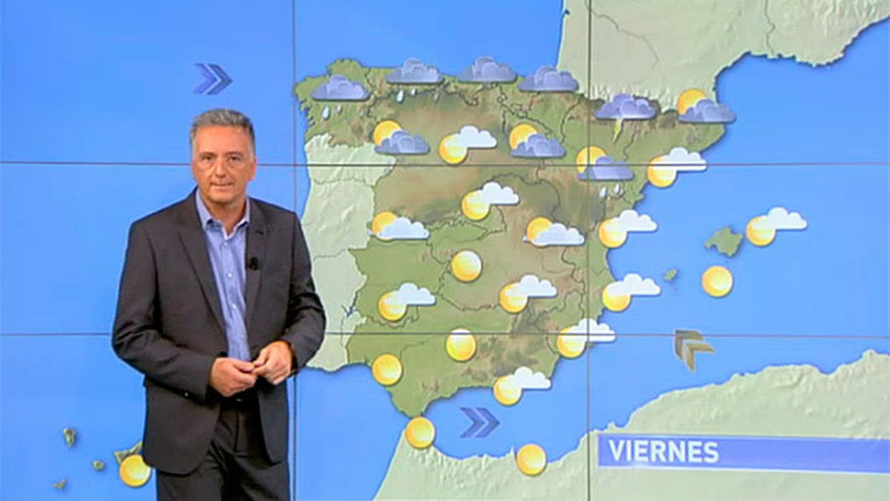 Subida moderada de las máximas