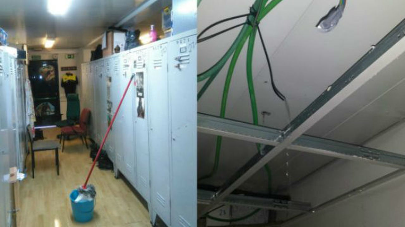 El ayuntamiento busca soluciones a los modulos prefabricados de la Policía Municipal