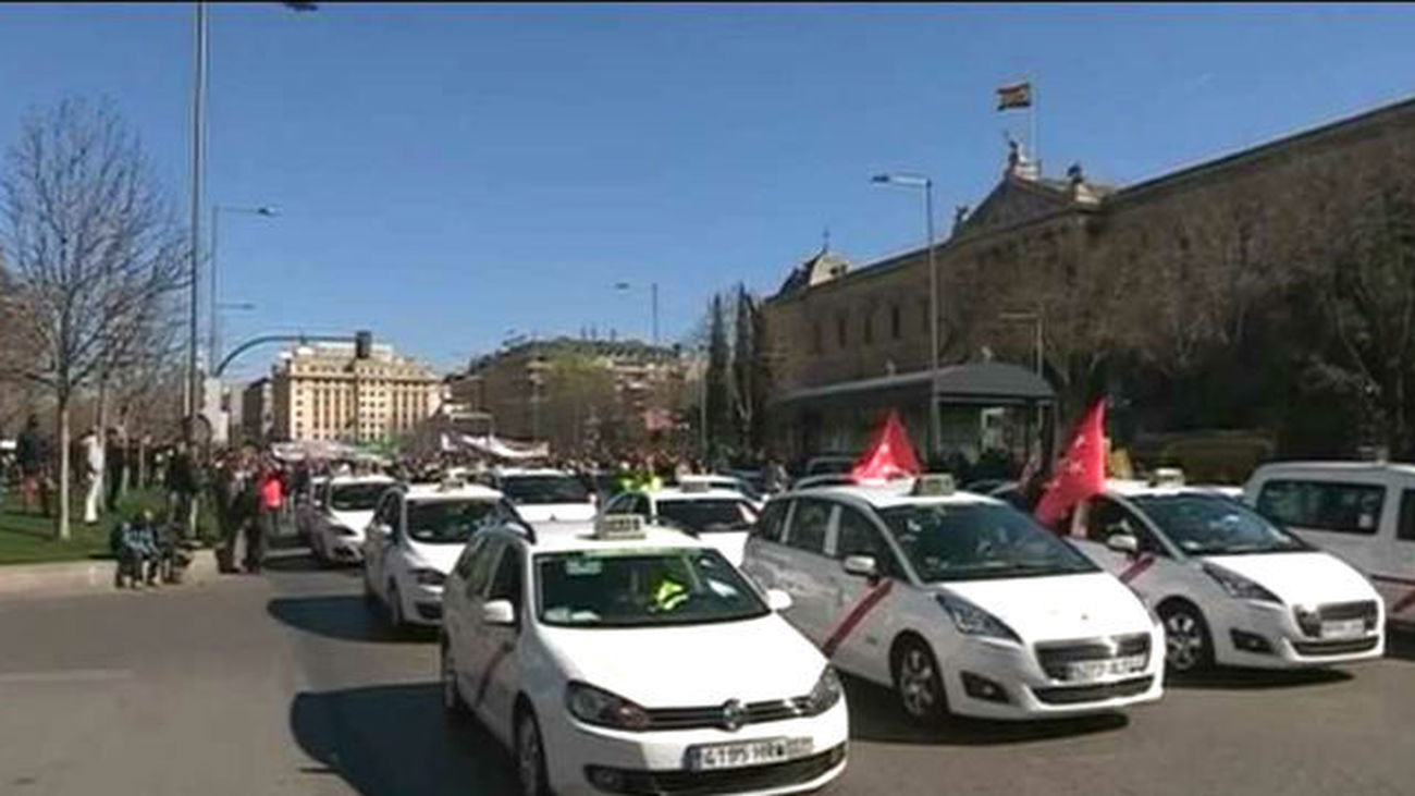 Los taxistas vuelven a manifestarse
