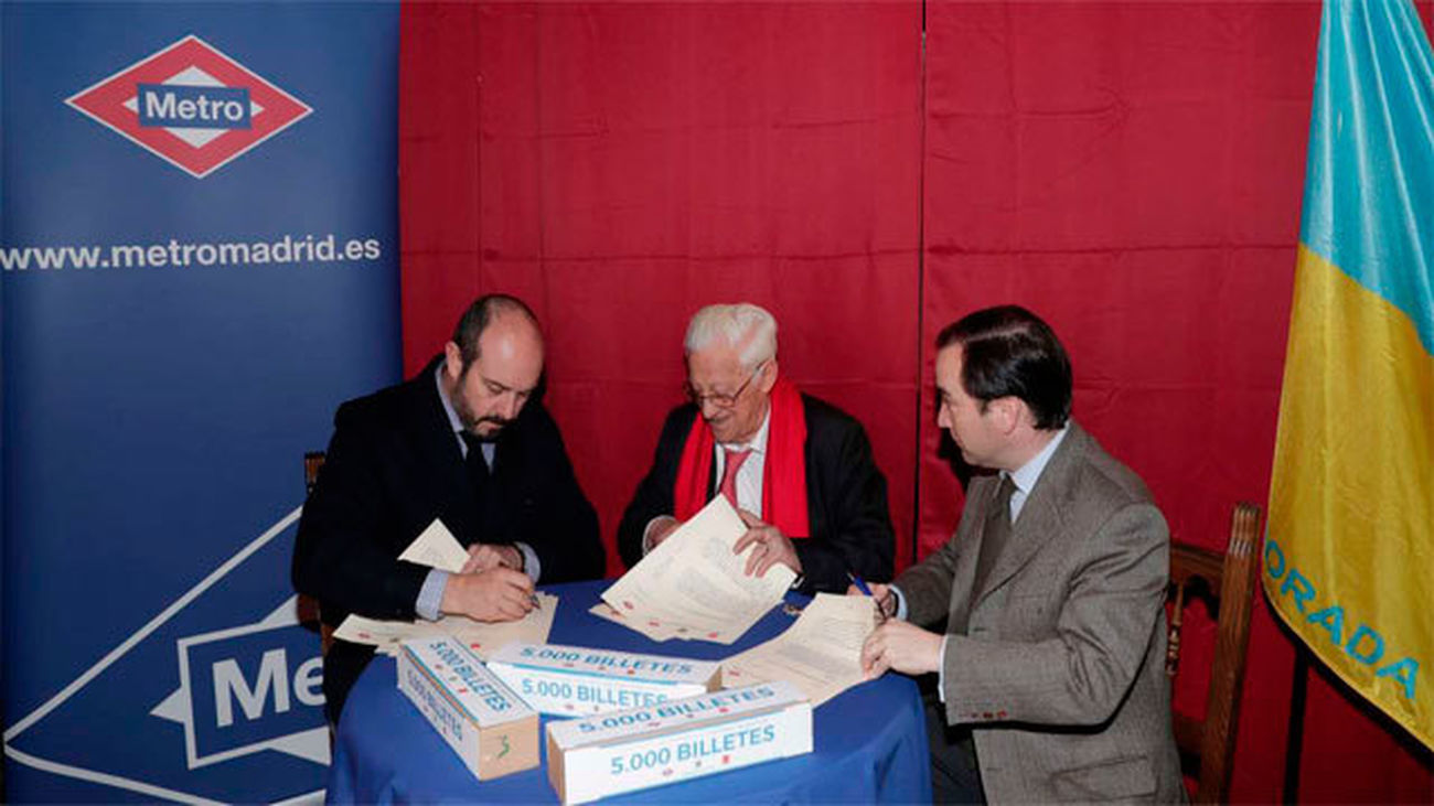 La Comunidad de Madrid dona 5.000 billetes de Metro a Mensajeros de la Paz