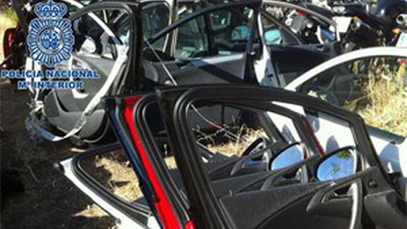 Desarticulada una red especializada en el robo y despiece de vehículos