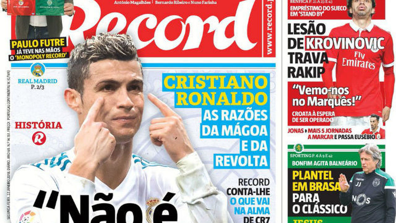 Entrevista al director de Record sobre los motivos del enfado de Cristiano