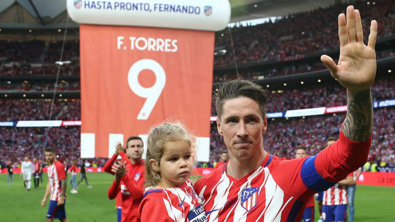 Fernando Torres se despidió en el Metropolitano del Atlético