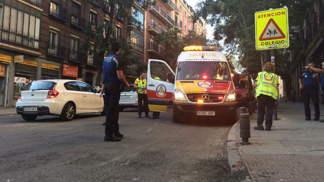 Herida grave una mujer de 86 años al ser atropellada por una motocicleta en la calle Bailén