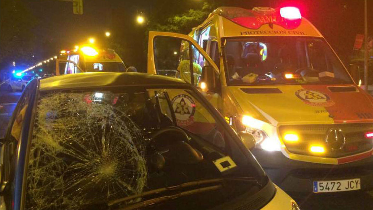 Herida grave una mujer al ser atropellada en un paso de peatones de la Castellana