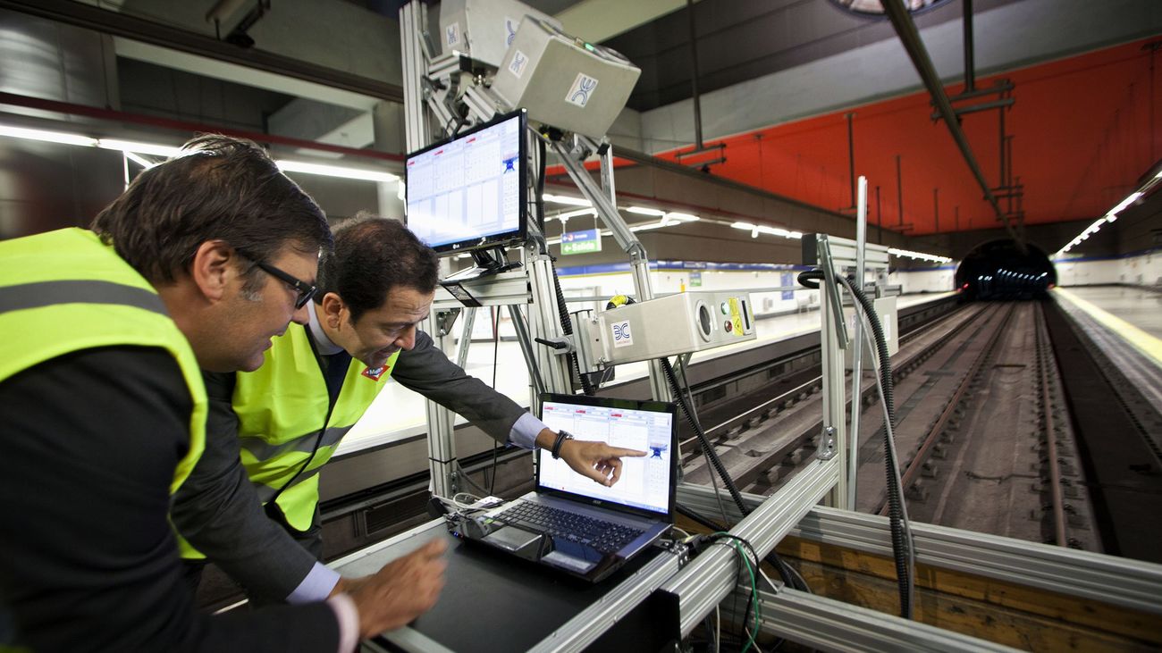 Metro prueba un sistema pionero de inspección de túneles con tecnología española