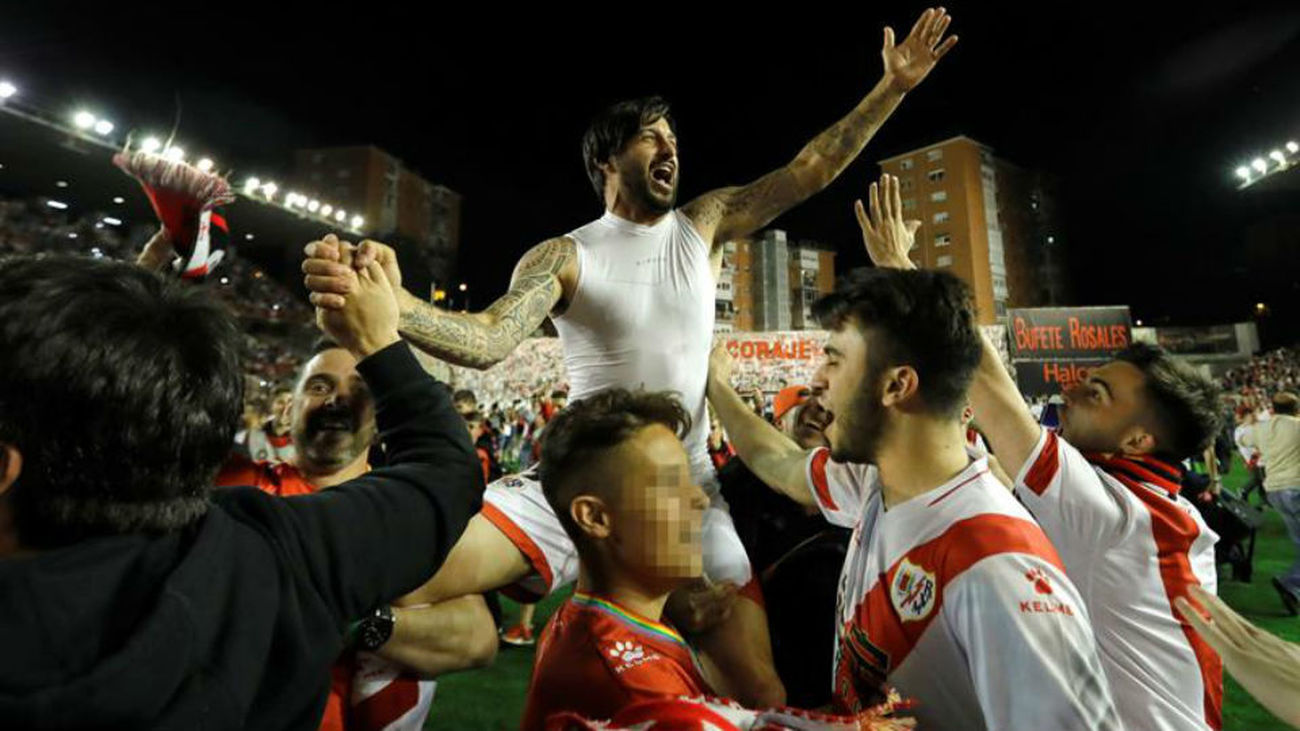 Montaje sonoro con el ascenso a Primera del Rayo Vallecano