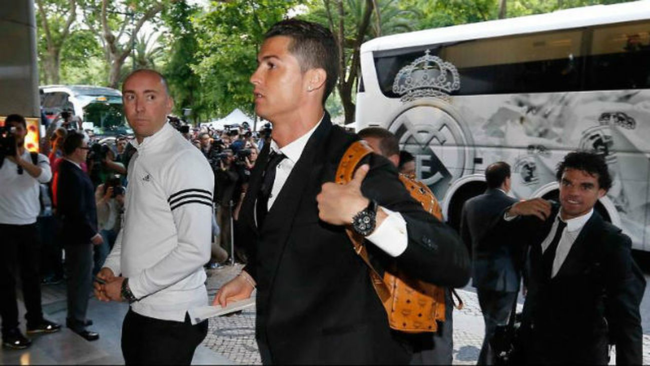 El Real Madrid ya está en Lisboa