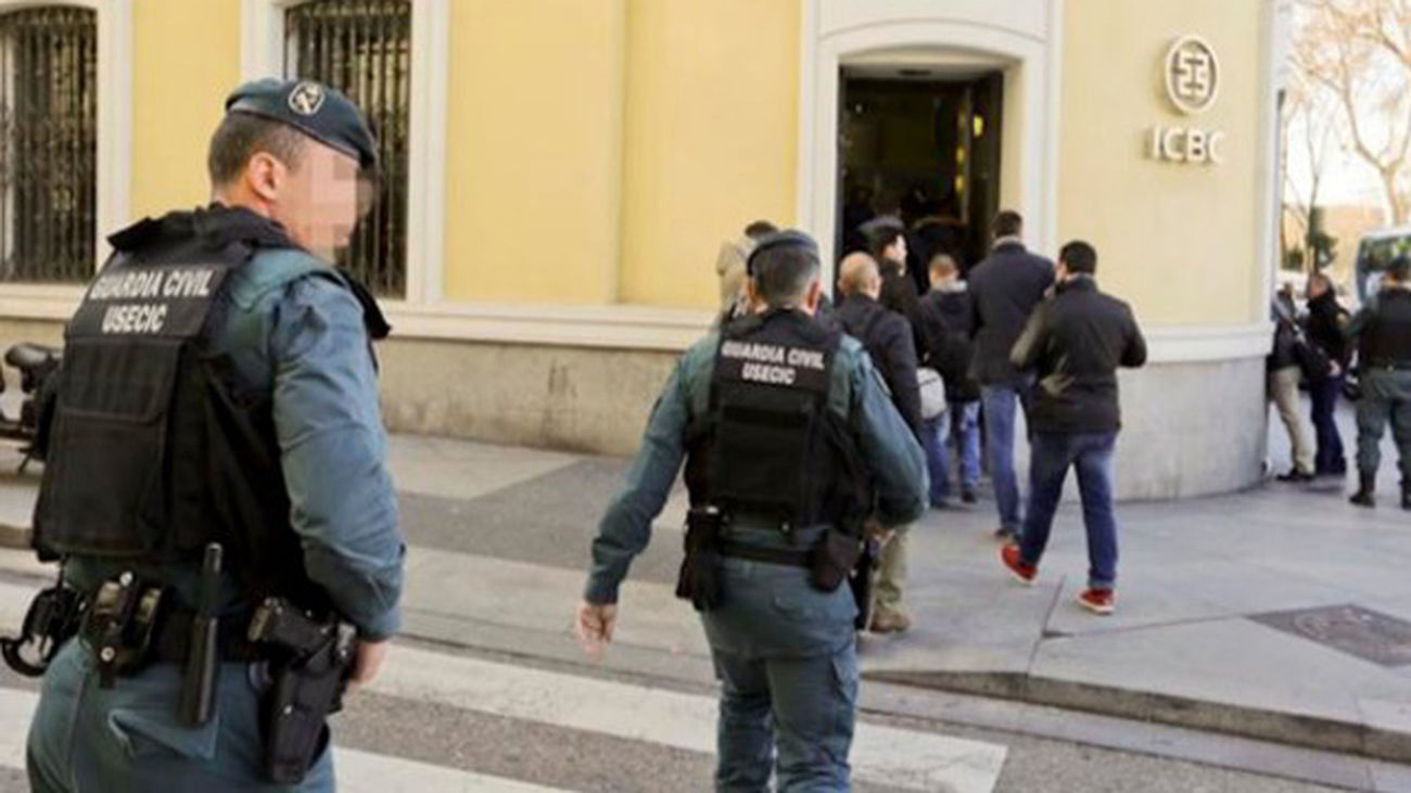 Registran la sede en Madrid del banco chino ICBC por blanqueo de capitales