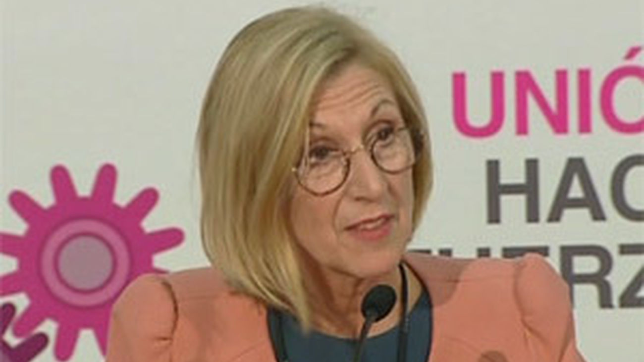 Rosa Díez, reelegida por mayoría aplastante en el congreso de UPyD