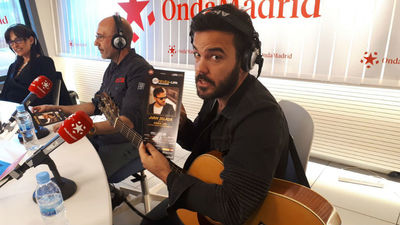 Zelada y los músicos de la escuela de Paul McCartney, en Madrid