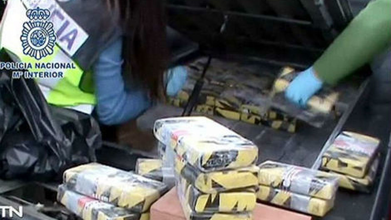 Cinco detenidos con 10 millones de euros y 542 kilos de cocaína