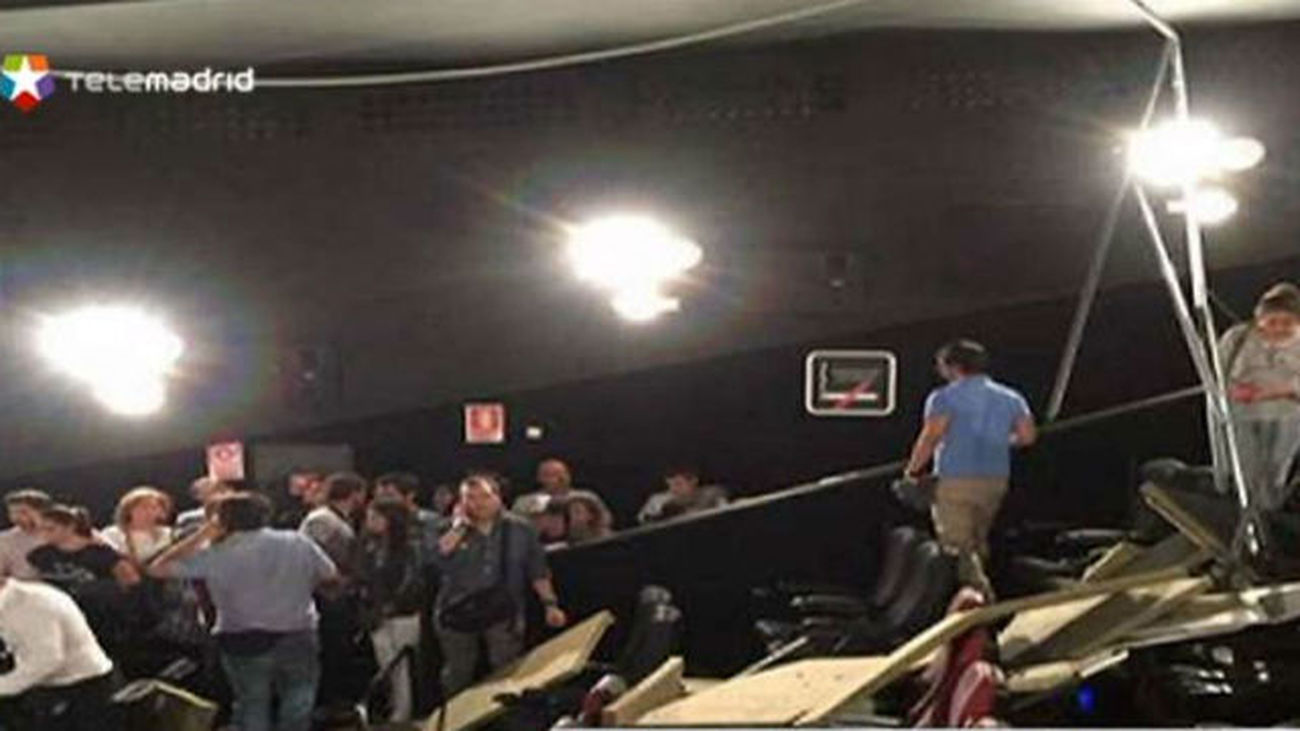 Siete heridos leves al desprenderse parte del techo del cine Proyecciones