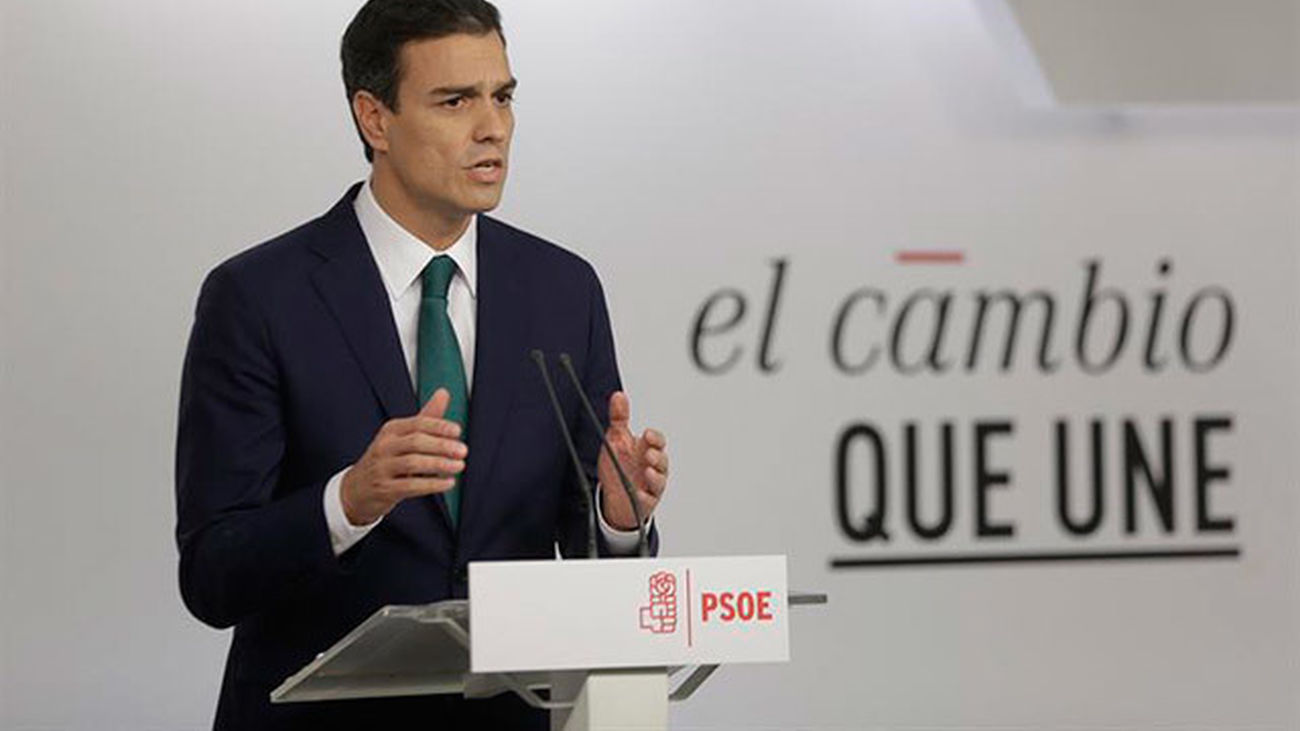 El líder socialista, Pedro Sánchez hace un guiño a Podemosde cara al 20 D