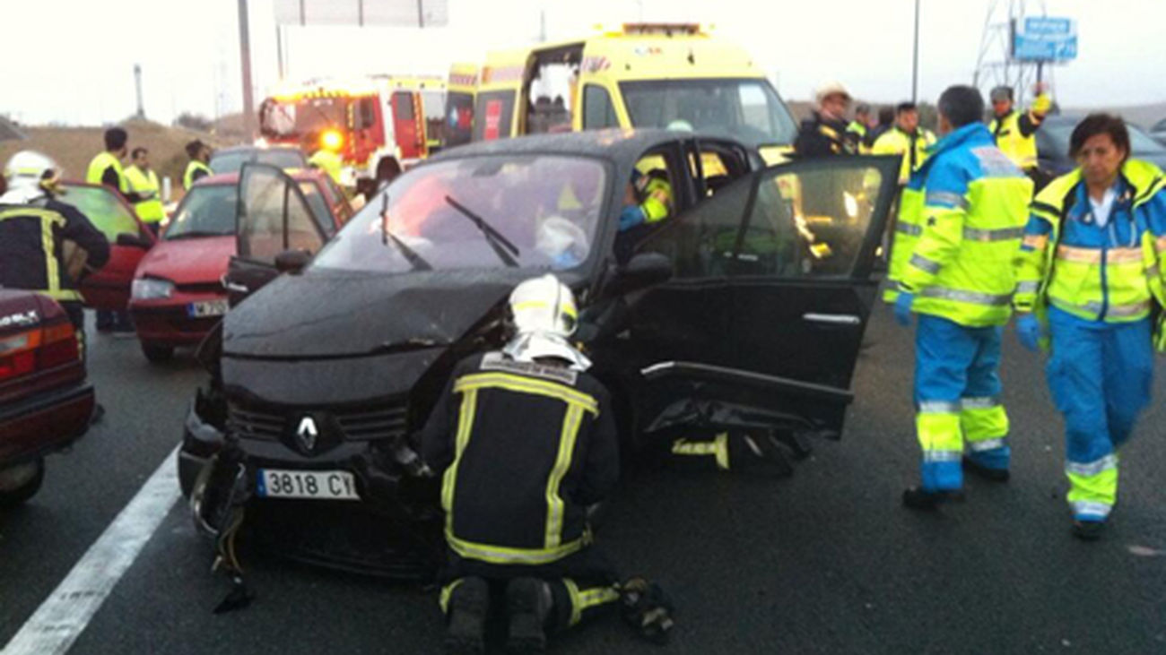 Una mujer muere en un accidente múltiple en Majadahonda