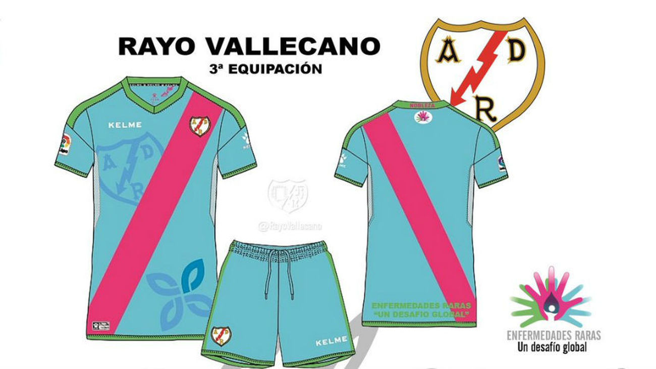 Tercera equipación del Rayo Vallecano