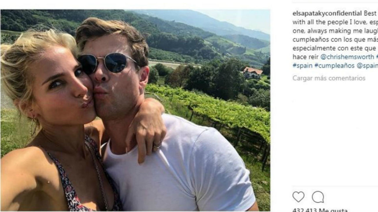 Chris Hemsworth celebra el cumpleaños de Elsa Pataky con mucho ritmo