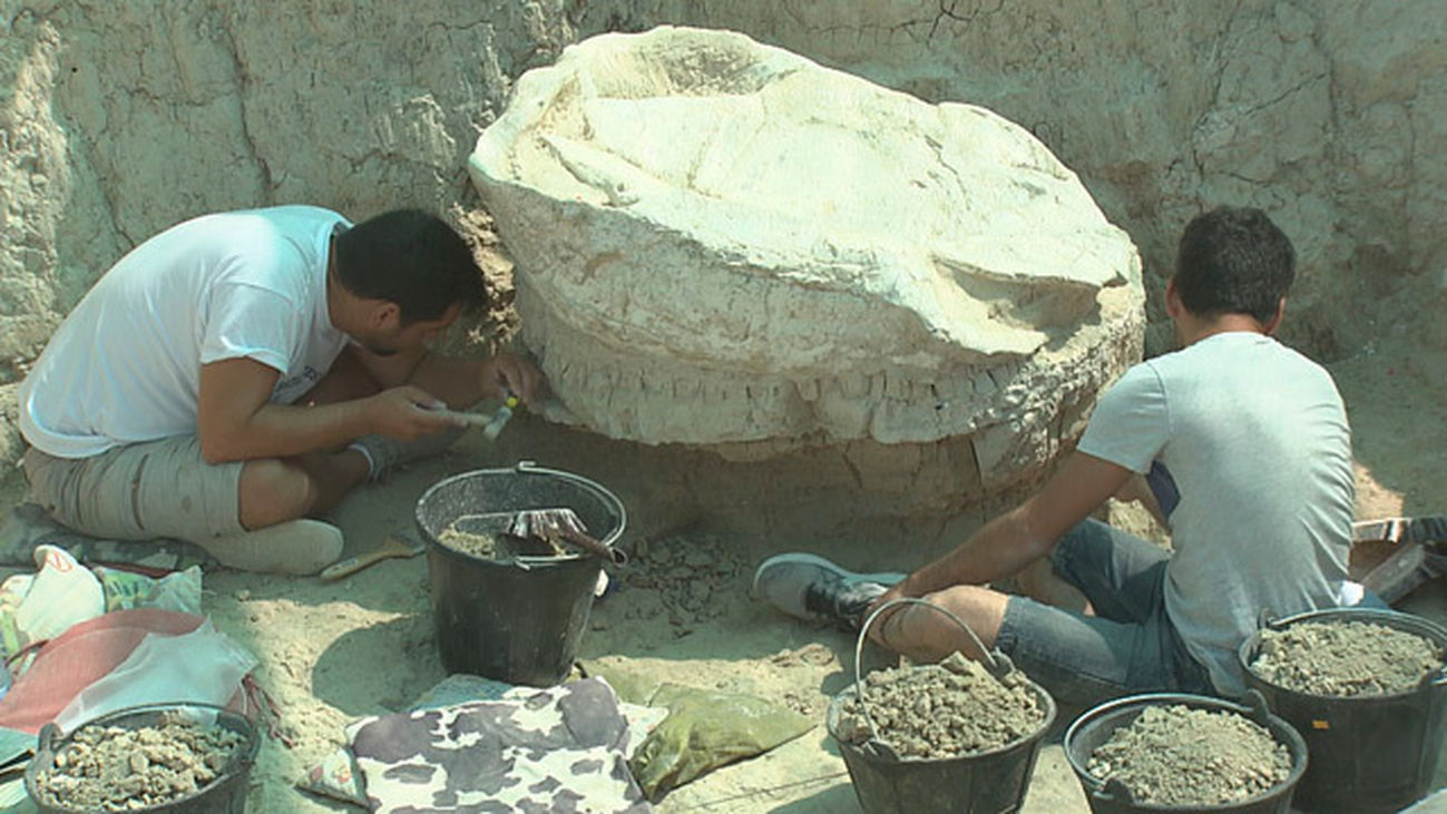 Puerta abiertas en el yacimiento del Cerro de los Batallones