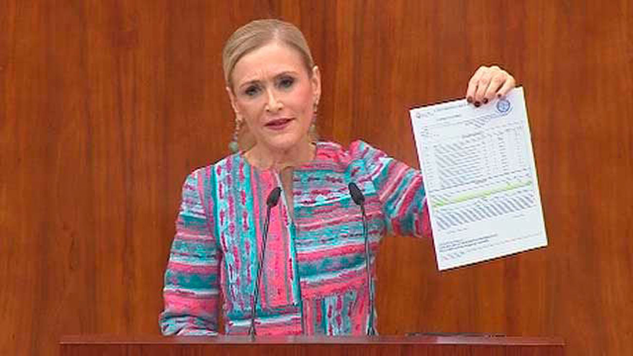 Cristina Cifuentes en la Asambela de Madrid
