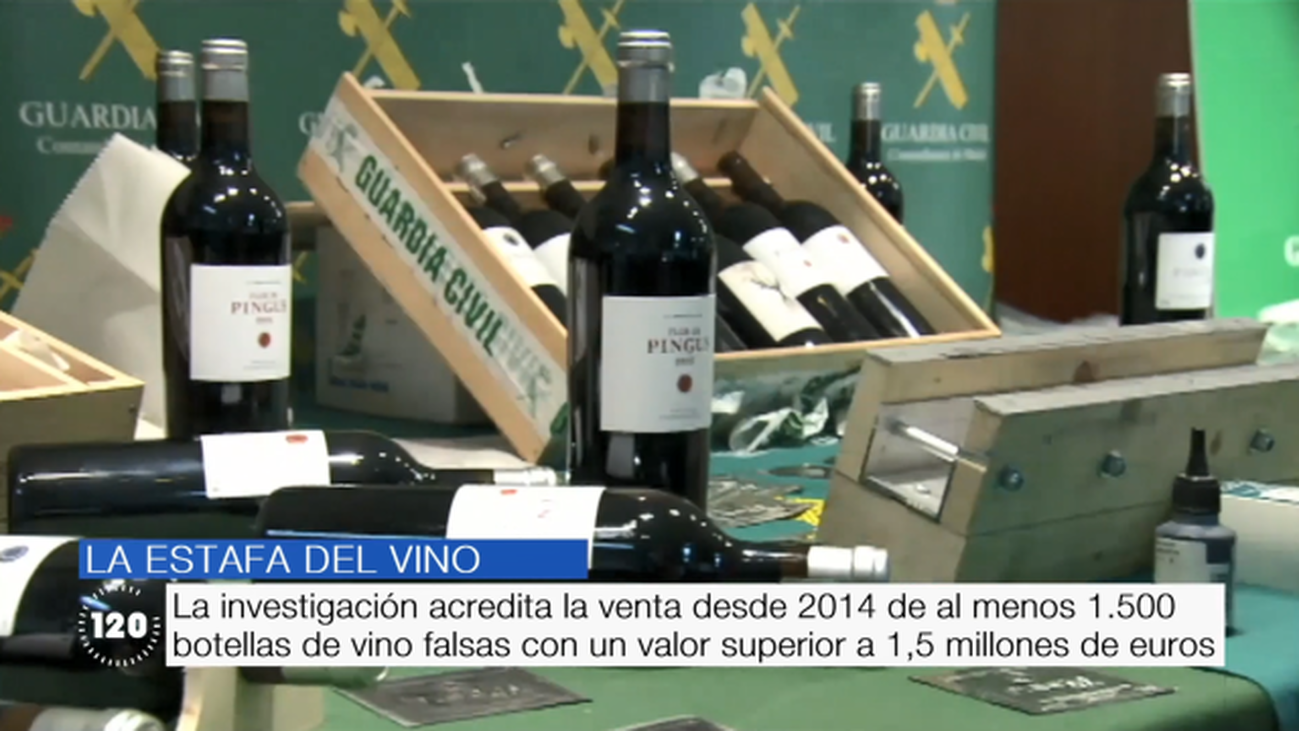 Pillados estafando vino