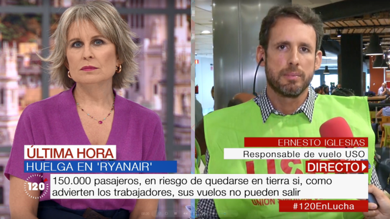 Ernesto Iglesias, representante sindical de USO: “Ryanair no solo trata mal a sus empleados, también lo hace con sus pasajeros”