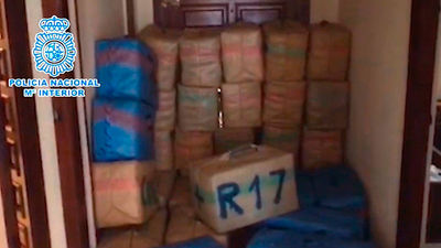 Intervenidas tres toneladas de hachís en el Campo de Gibraltar