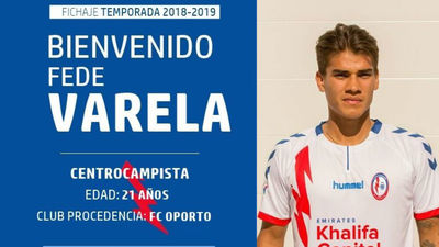 Fede Varela llega cedido al Rayo Majadahonda