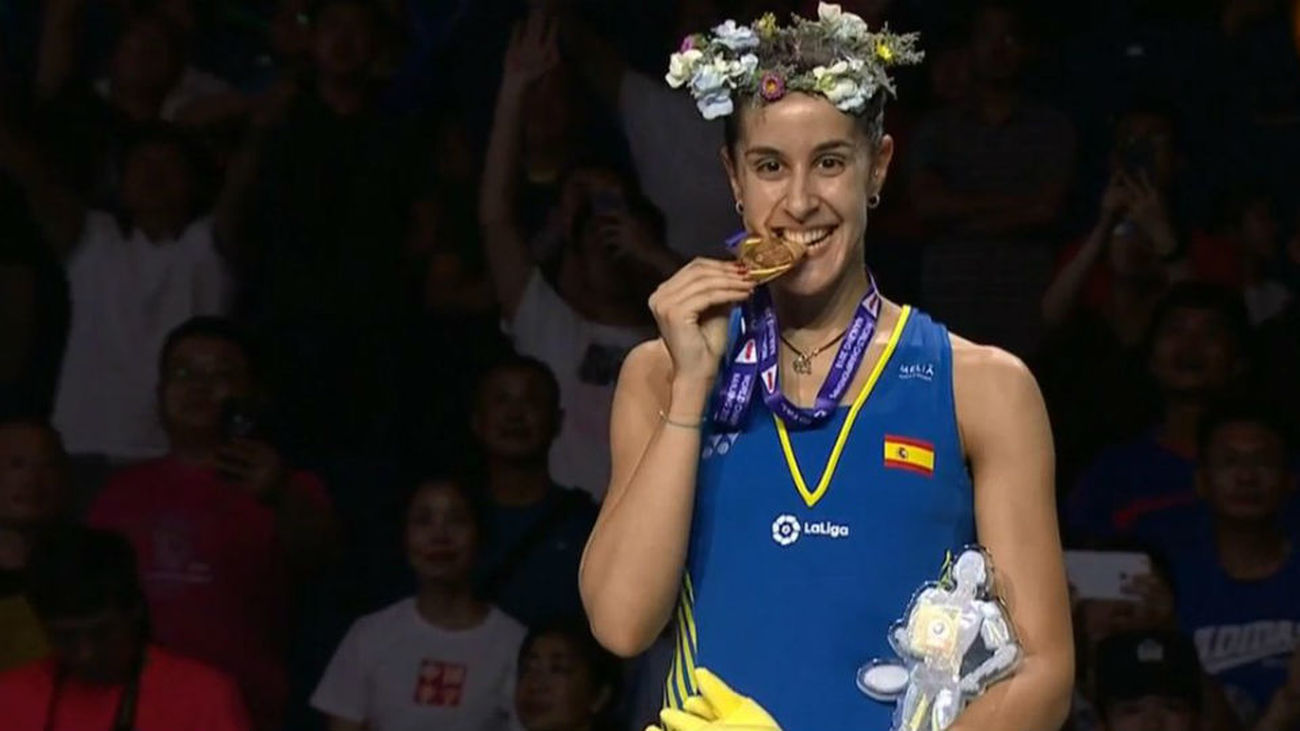 Carolina Marín tricampeona del mundo de bádminton