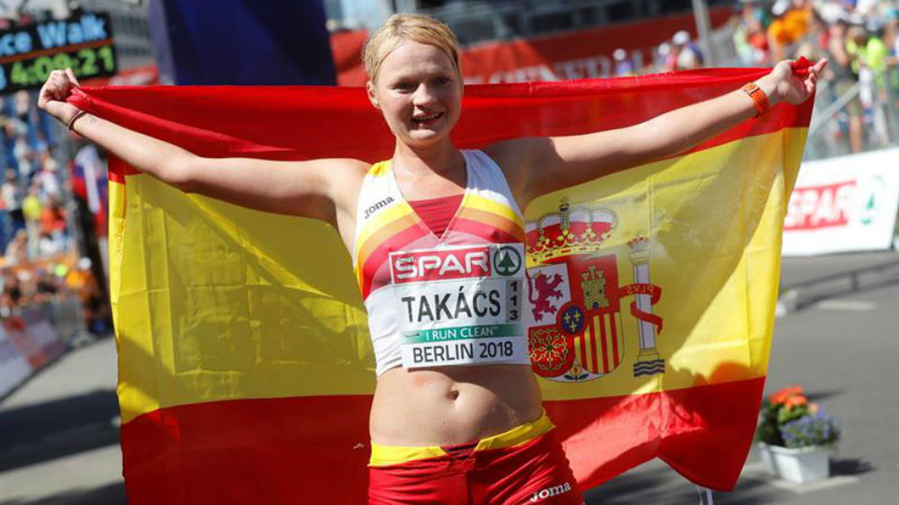 Julia Takács, bronce en el infierno de los 50 km marcha del Europeo