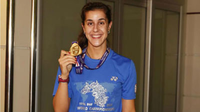 La tricampeona mundial ya está en casa