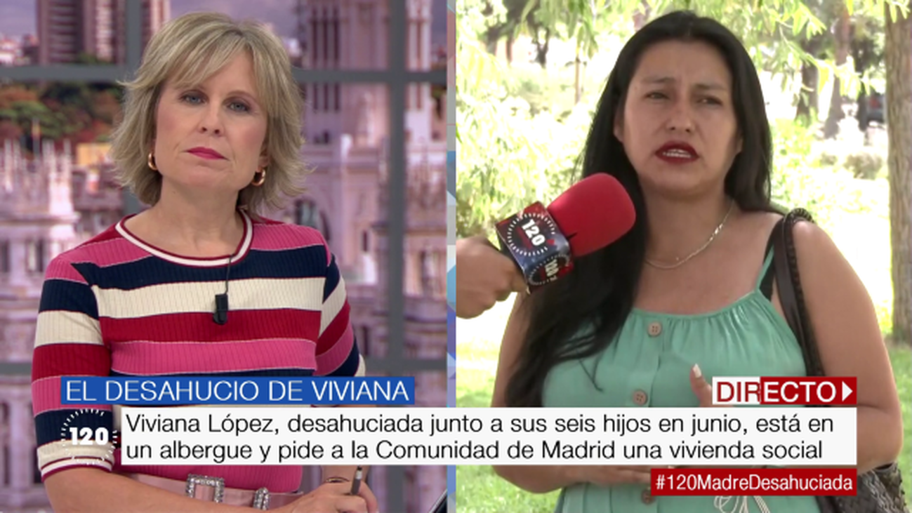 Viviana López, una madre desahuciada: "Estoy viviendo en un albergue con mis seis hijos”