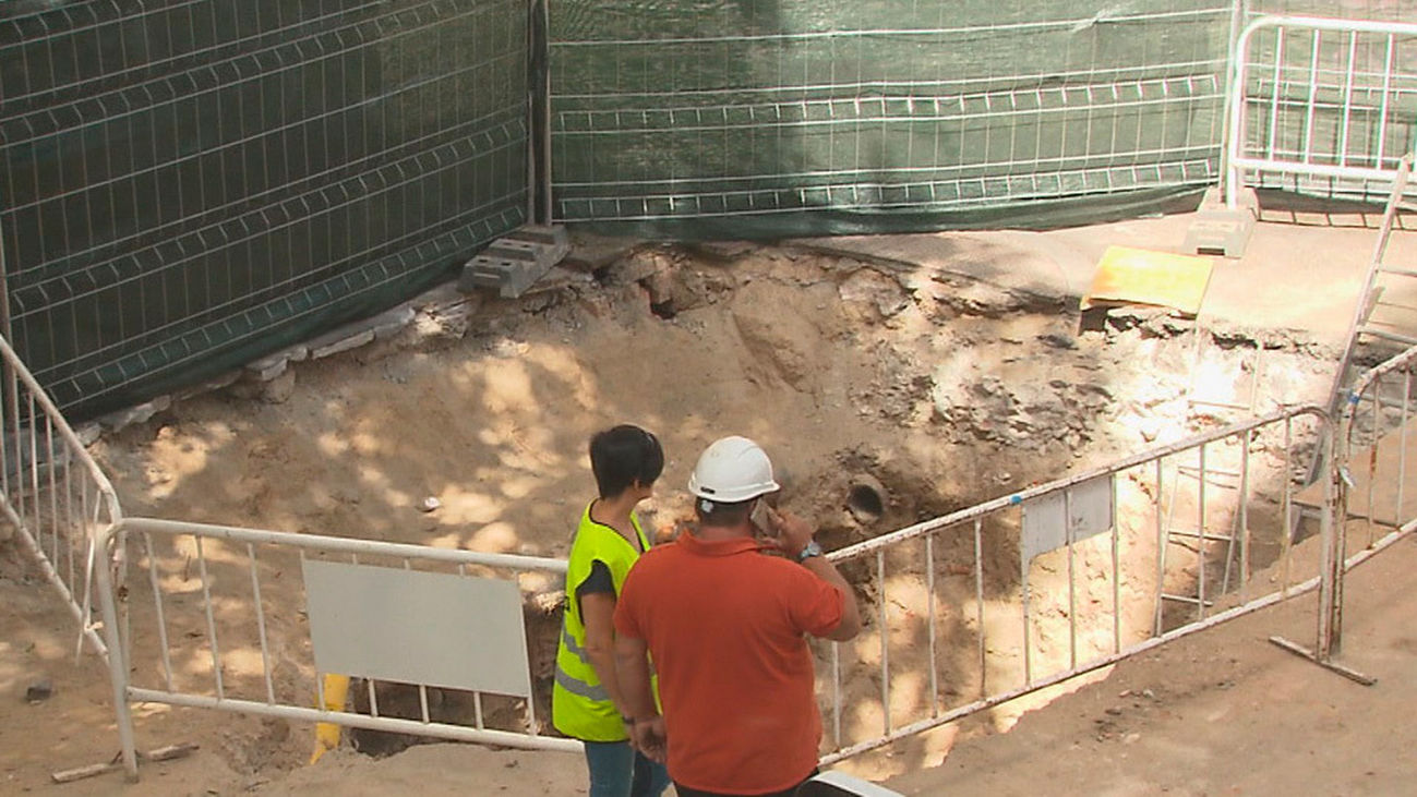 Patrimonio analiza el yacimiento encontrado en la calle Fuencarral