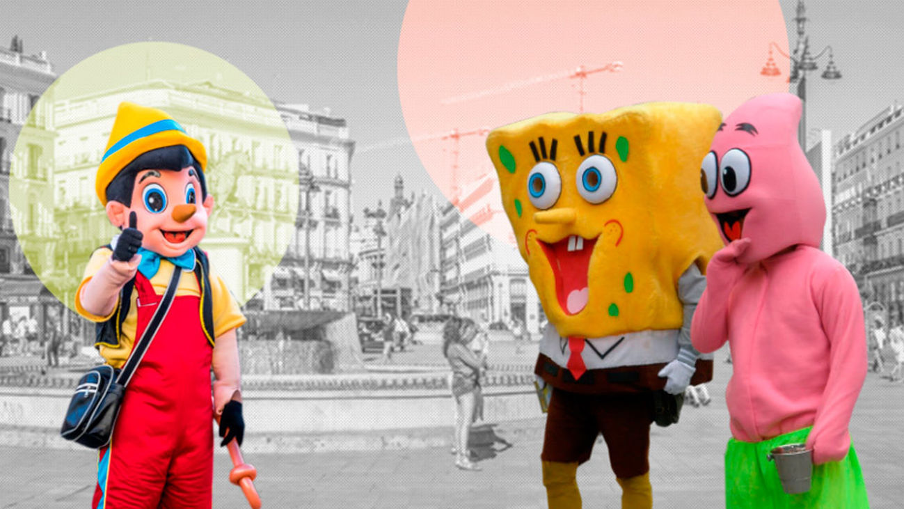 Los muñecos de la puerta del Sol en pie de guerra