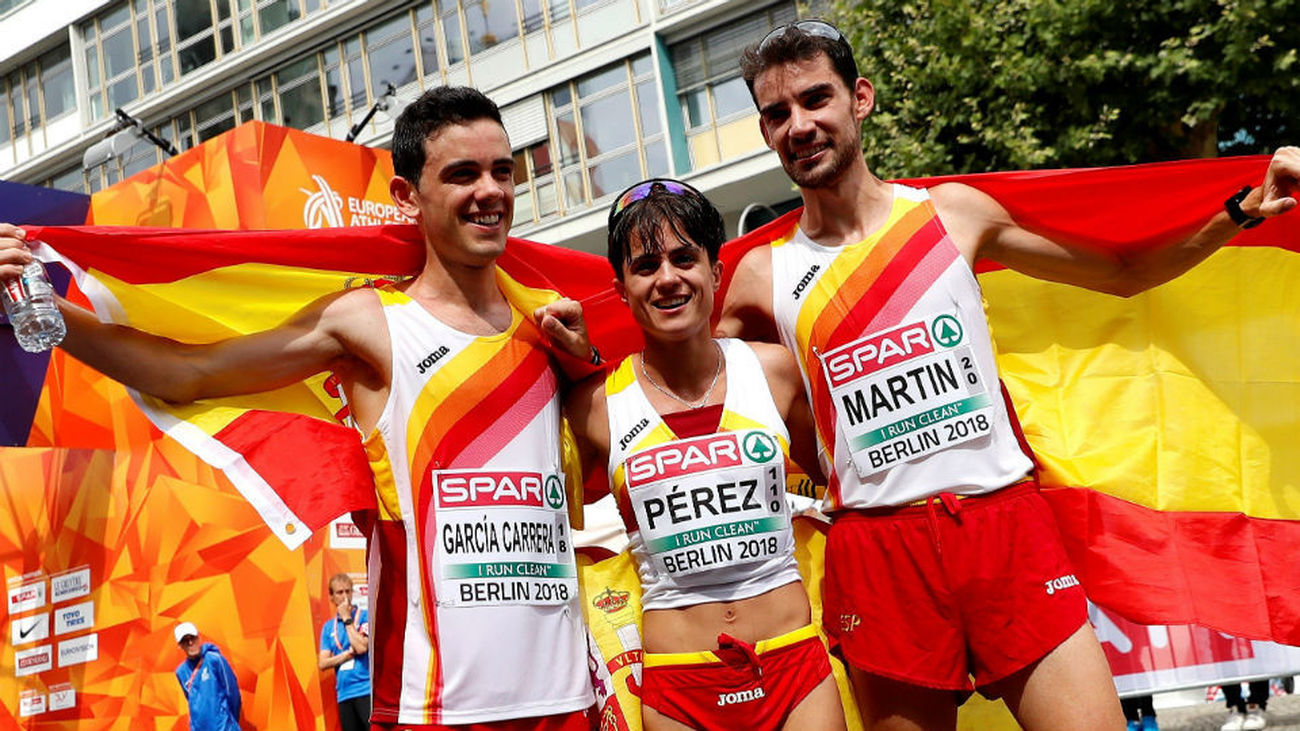 Álvaro Martín y María Pérez dan a España un doblete de oro histórico