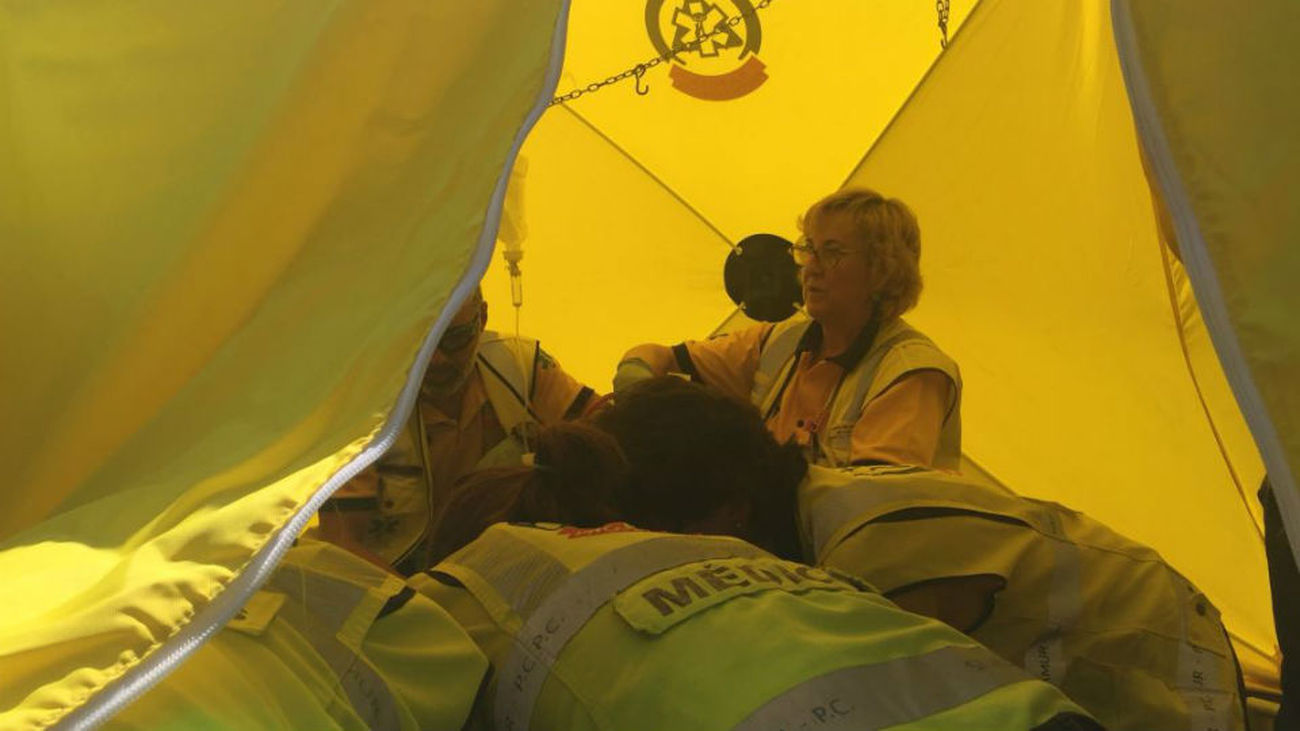 Una mujer de 39 años muy grave tras perder el control de su moto en La Elipa