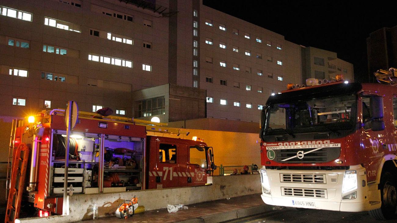 Sofocado el incendio declarado en el hospital de Candelaria