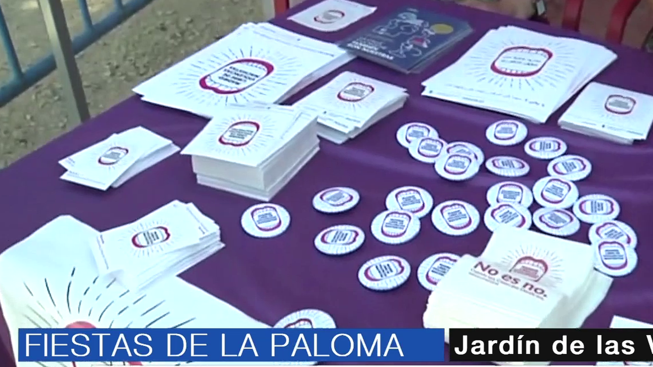 Las Fiestas de la Paloma se llenan de puntos violeta para combatir las agresiones sexuales