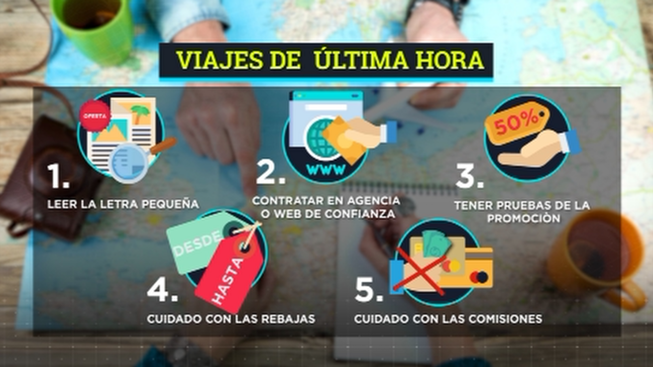 Consejos para viajar a última hora